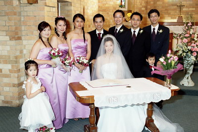 The bridal party