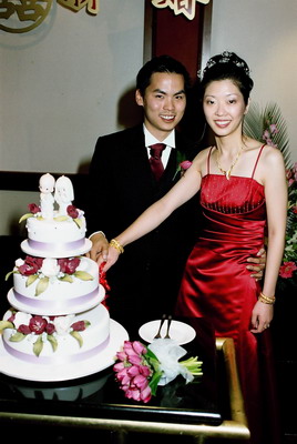 The cutting of the cake