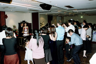 The cutting of the cake